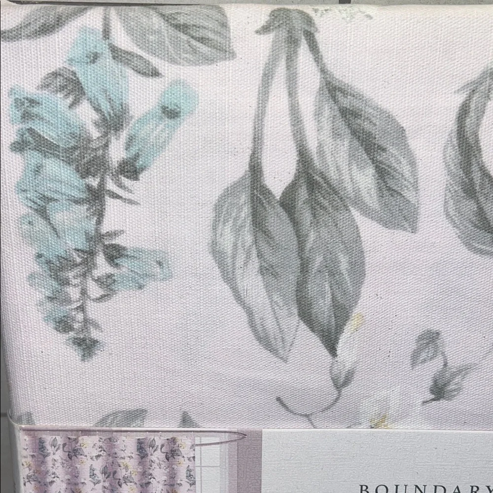 Boundary Floral Fabric Shower Curtain - new in pkg.